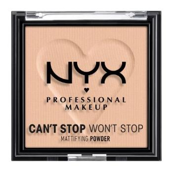 NYX Professional Makeup Can't Stop Won't Stop Mattifying Powder 6 g pudr pro ženy 03 Light Medium