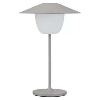 Přenosná stolní lampa ANI MINI 21 cm, LED, satelitní šedá, hliník, Blomus