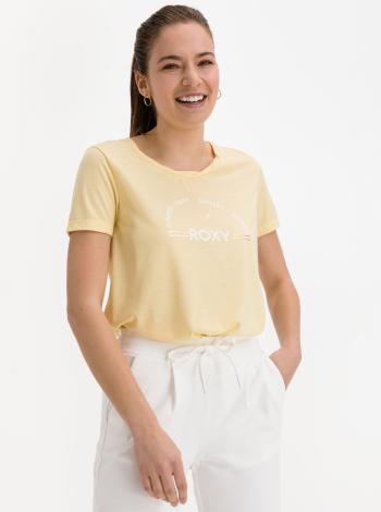 Žluté tričko s potiskem Roxy