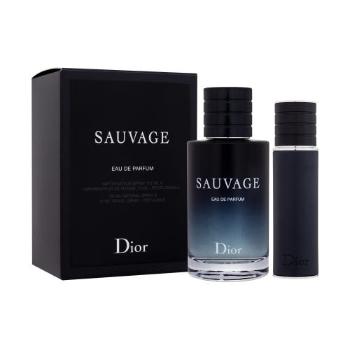 Christian Dior Sauvage dárková kazeta parfémovaná voda 100 ml + parfémovaná voda 10 ml naplnitelná pro muže