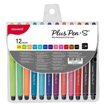 MONAMI Plus Pen-S 12C Non - permanent, sada 12 ks (MOPLUS PEN-S 12C)