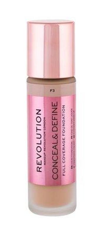 Revolution Krycí make-up s aplikátorem Conceal & Define (Makeup Conceal and Define) 23 ml F3, 23ml