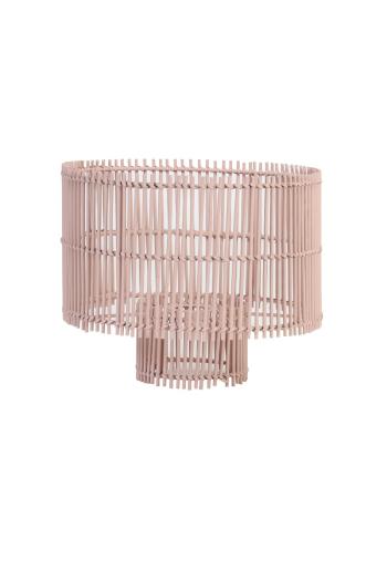 Světle růžové bambusové stínidlo Rodger - Ø 30*25 cm 2936189