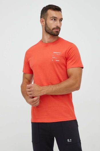 Bavlněné tričko 4F oranžová barva