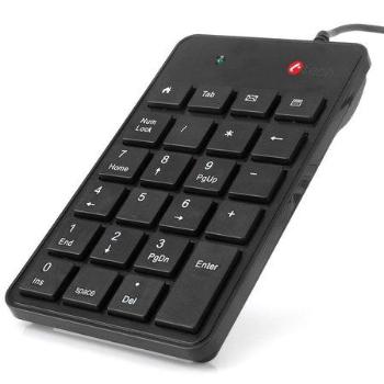 C-TECH klávesnice KBN-01, numerická, 23 kláves, USB slim black, KBN-01