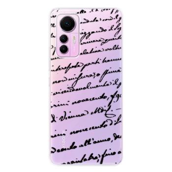 Odolné silikonové pouzdro iSaprio - Handwriting 01 - black - Xiaomi 12 Lite