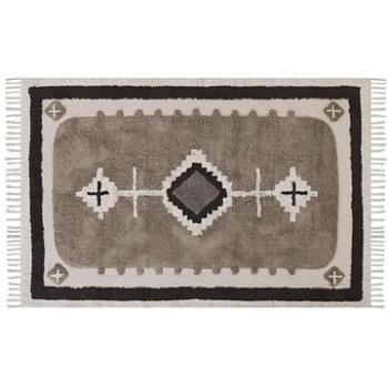 Bavlněný koberec 140 x 200 cm béžový GEYVE, 305337 (beliani_305337)
