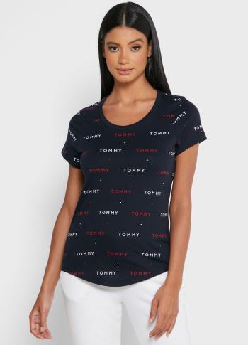 Dámské tričko Tommy Hilfiger UW0UW02846 S Tm. modrá