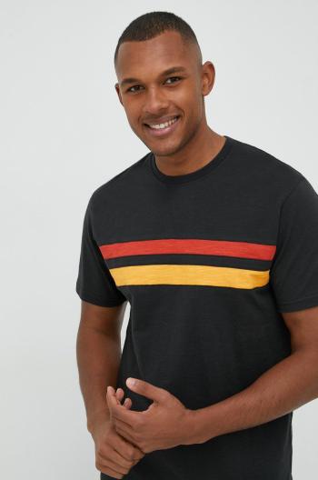Bavlněné tričko Rip Curl Surf Revival černá barva