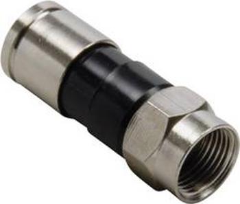 Kompresní F zástrčka TRU COMPONENTS 1582451, průměr lanka: 7.4 mm, 1 ks