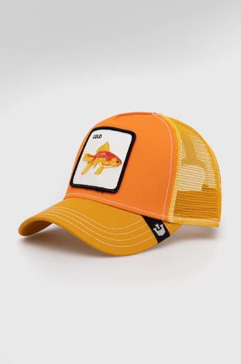 Čepice Goorin Bros oranžová barva, s aplikací
