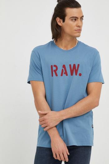 Bavlněné tričko G-Star Raw s potiskem
