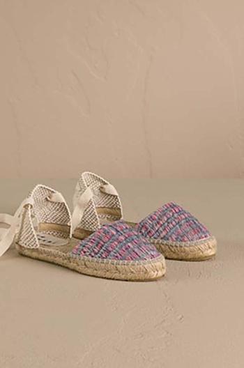 Espadrilky Manebi Flat Valenciana Espadrilles růžová barva, G 0.6 P0