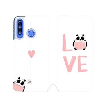 Flipové pouzdro na mobil Honor 20 Lite - MH09S Panda LOVE (5903226899791)