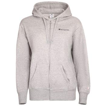 Champion HOODED FULL ZIP SWEATSHIRT Dámská mikina, šedá, velikost XS