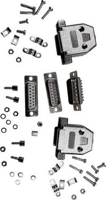 D-SUB zástrčka BKL Electronic 180 °, pólů 25, pájené připojení, 1 ks