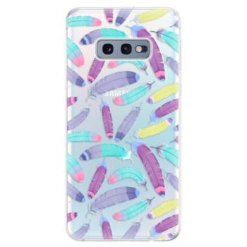 Odolné silikonové pouzdro iSaprio - Feather Pattern 01 - Samsung Galaxy S10e