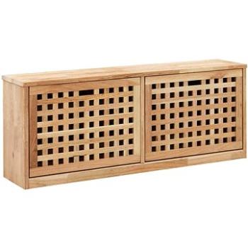 Botníková lavice 94 × 20 × 38 cm masivní ořechové dřevo (247599)