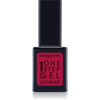 Dermacol One Step Gel Lacquer lak na nehty s gelovým efektem odstín 05 Carmine Red 11 ml