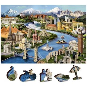 Wooden city Dřevěné puzzle Světové památky 2v1, 75 dílků eko (5904151820522)