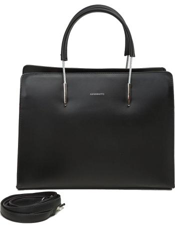 Luigisanto černá elegantní dámská shopper bag vel. ONE SIZE