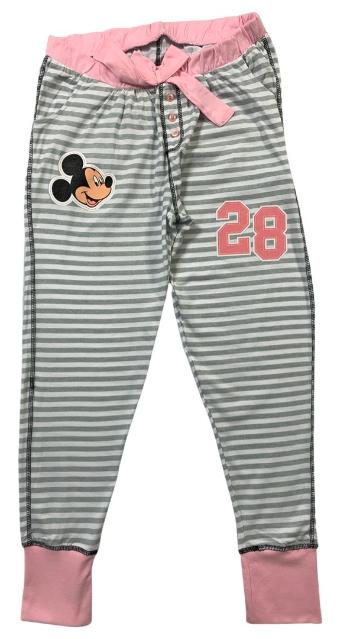EPlus Dámské pyžamové kalhoty - Mickey Mouse pruhované Velikost - dospělý: L