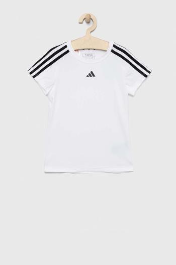 Dětské tričko adidas G TR-ES 3S bílá barva