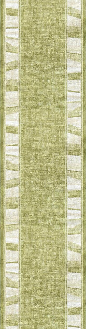 Associated Weavers koberce Protiskluzový běhoun na míru Linea 21 s obšitím - šíře 67 cm s obšitím Zelená