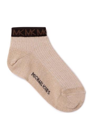 Dětské ponožky Michael Kors zlatá barva