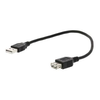 Nedis CCGP60010BK10 - USB 2.0 kabel | A Zástrčka - A Zásuvka | 1 m | Černá barva