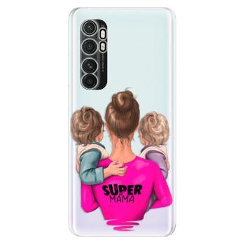 Odolné silikonové pouzdro iSaprio - Super Mama - Two Boys - Xiaomi Mi Note 10 Lite