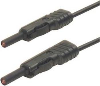 Měřicí kabel banánek 4 mm ⇔ banánek 4 mm SKS Hirschmann MLB 100/1 V sw, 1 m, černá