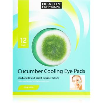 Beauty Formulas Clear Skin Cucumber Cooling regenerační maska na oči 12 ks