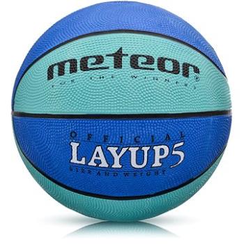 Basketbalový míč Meteor Layup vel.5, modrý (6938385304700)