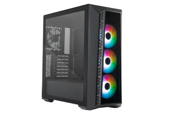 Cooler Master case MasterBox 520, ATX, bez zdroje, průhledná bočnice, černá