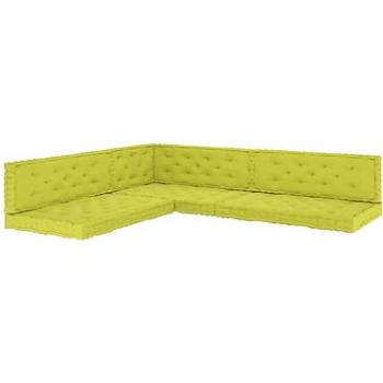 Podušky na nábytek z palet 7 ks jablkově zelené bavlna (3068633)