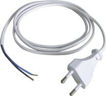 Síťový kabel, euro zástrčka/otevřený konec, 0,75 mm², 1,5 m, bílá