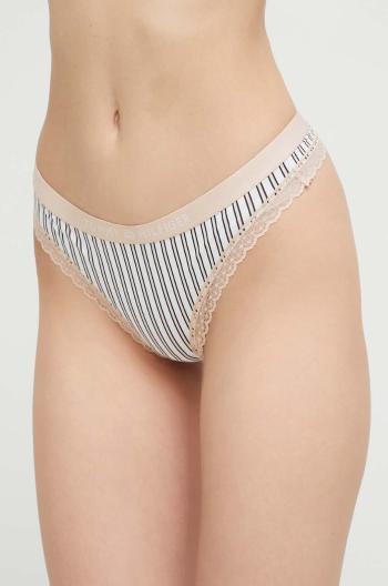 Tanga Tommy Hilfiger béžová barva