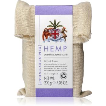 The Somerset Toiletry Co. Ministry of Soap Natural Hemp tuhé mýdlo na tělo Lavender & Ylang Ylang 200 g