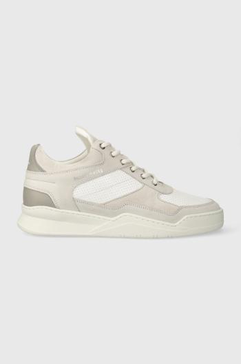 Kožené sneakers boty Filling Pieces Low Top Panelled šedá barva, 10120631855