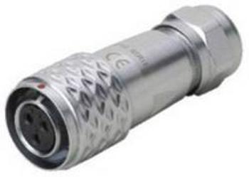 Kulatý konektor série DELMSF 1210 Deltron Connectors DELMSF1210/S7I, kulatý konektor DIN, Provedení konektoru: zásuvka, rovná IP67, mosaz, pochromovan