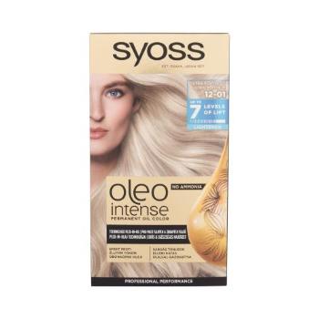 Syoss Oleo Intense Permanent Oil Color 50 ml barva na vlasy pro ženy 12-01 Ultra Platinum na barvené vlasy; na blond vlasy