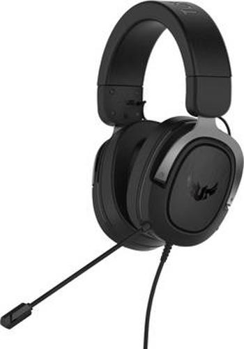 Asus TUF H3 herní headset na kabel přes uši, jack 3,5 mm, Gun Metall