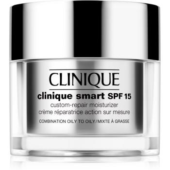 Clinique Clinique Smart™ SPF 15 Custom-Repair Moisturizer denní hydratační krém proti vráskám pro mastnou pleť SPF 15 50 ml