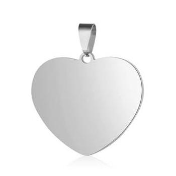 Šperky4U Ocelový přívěšek srdce 35 x 32 mm - DR1308-L
