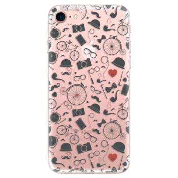 Odolné silikonové pouzdro iSaprio - Vintage Pattern 01 - black - iPhone 7