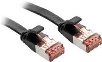 Síťový kabel RJ45 LINDY 47574, CAT 6, U/UTP, 5.00 m, černá