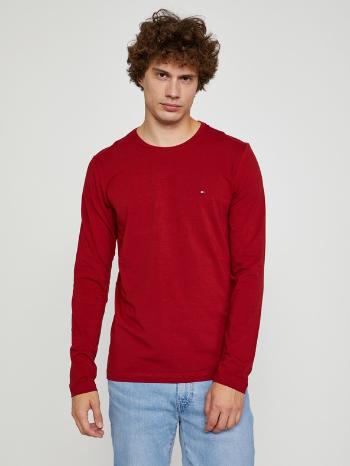 Tommy Hilfiger Stretch Slim Fit Long Sleeve Tee Triko Červená