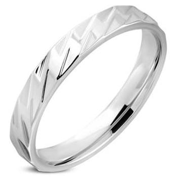 Šperky4U OPR0021 Dámský snubní prsten, šíře 4 mm - velikost 57 - OPR0021-57