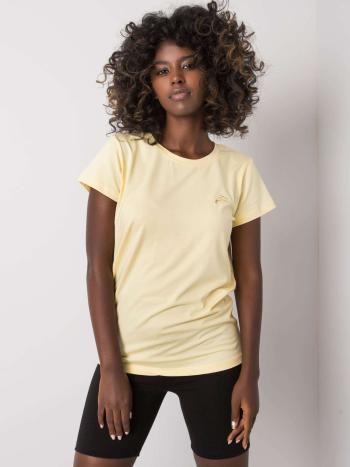 Žluté dámské tričko s krátkým rukávem TK-FF-TS-292929.70P-yellow Velikost: XL